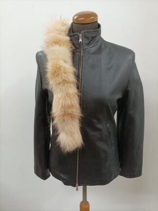 Real Fox Fur Hood Trim: Gold Color Fur Scarf