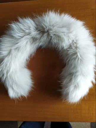 Fur trim for hood,Real Finn raccoon hood trim, fur collar, ecru finn raccoon fur hood trim, fur scarf.fur trim for jacket,