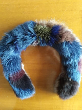 Fur trim for hood,Real Fox fur hood trim,  multicolor Fox fur hood trim, fur scarf.fur trim for jacket,