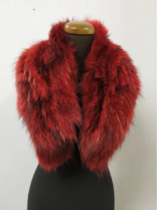 Finn Raccoon Fur Collar, Real Fur Scarf, Winter Coat Accessory