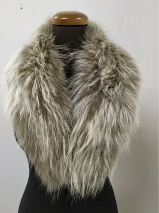 Finn Raccoon Fur Collar, Real Fur Scarf, Winter Coat Accessory