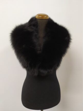 Fox high quality fur collar black color, coat winter accessories
