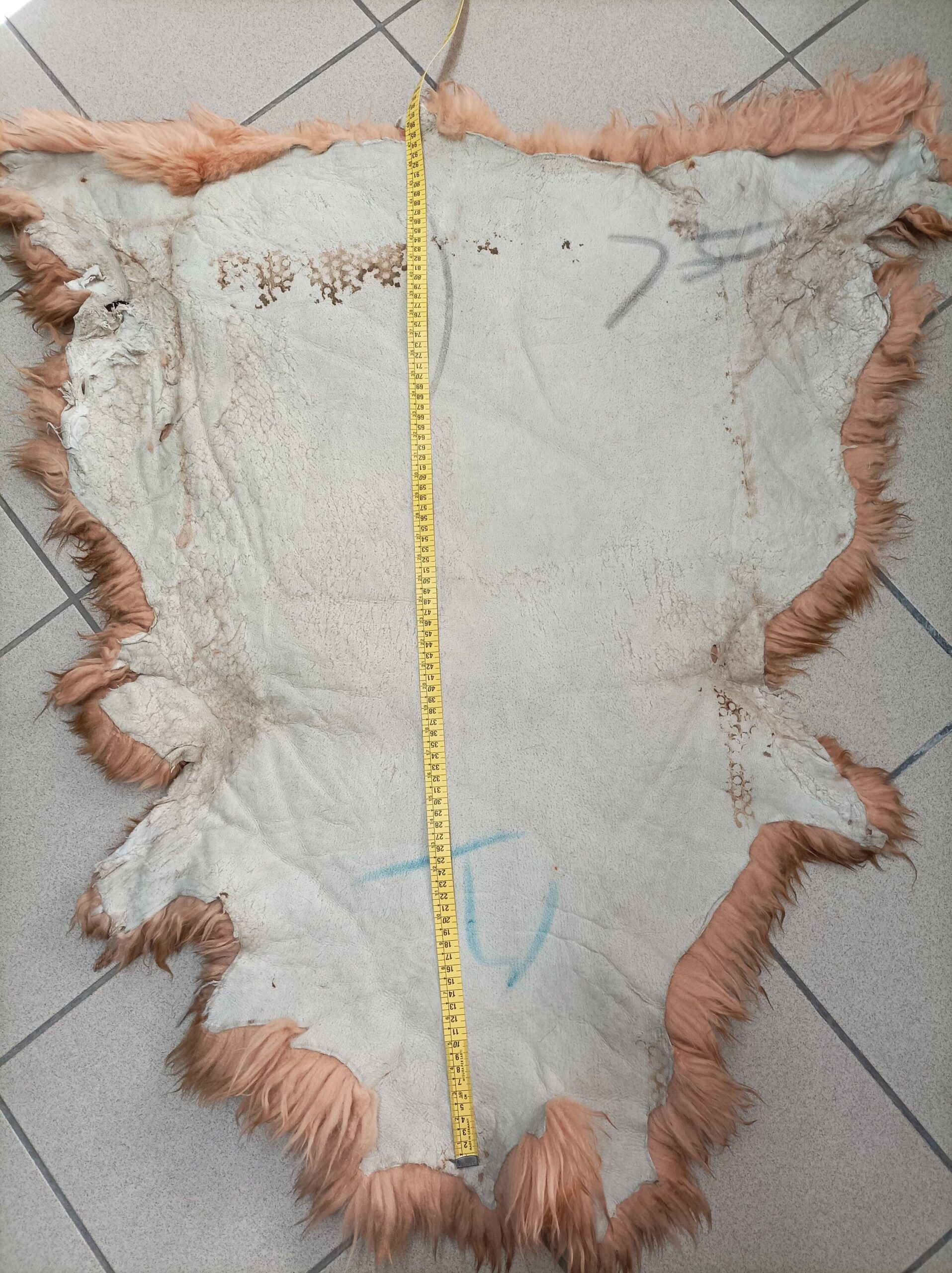 Real Sheep fur skin, soft fur for floor rug. - Image 3