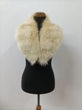 Fur collar,fox high quality fur collar beige color, coat winter accessories