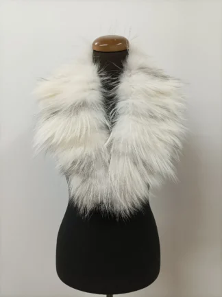 Fur collar, fox high quality fur collar platinum color, real fur scarf, coat winter accessories