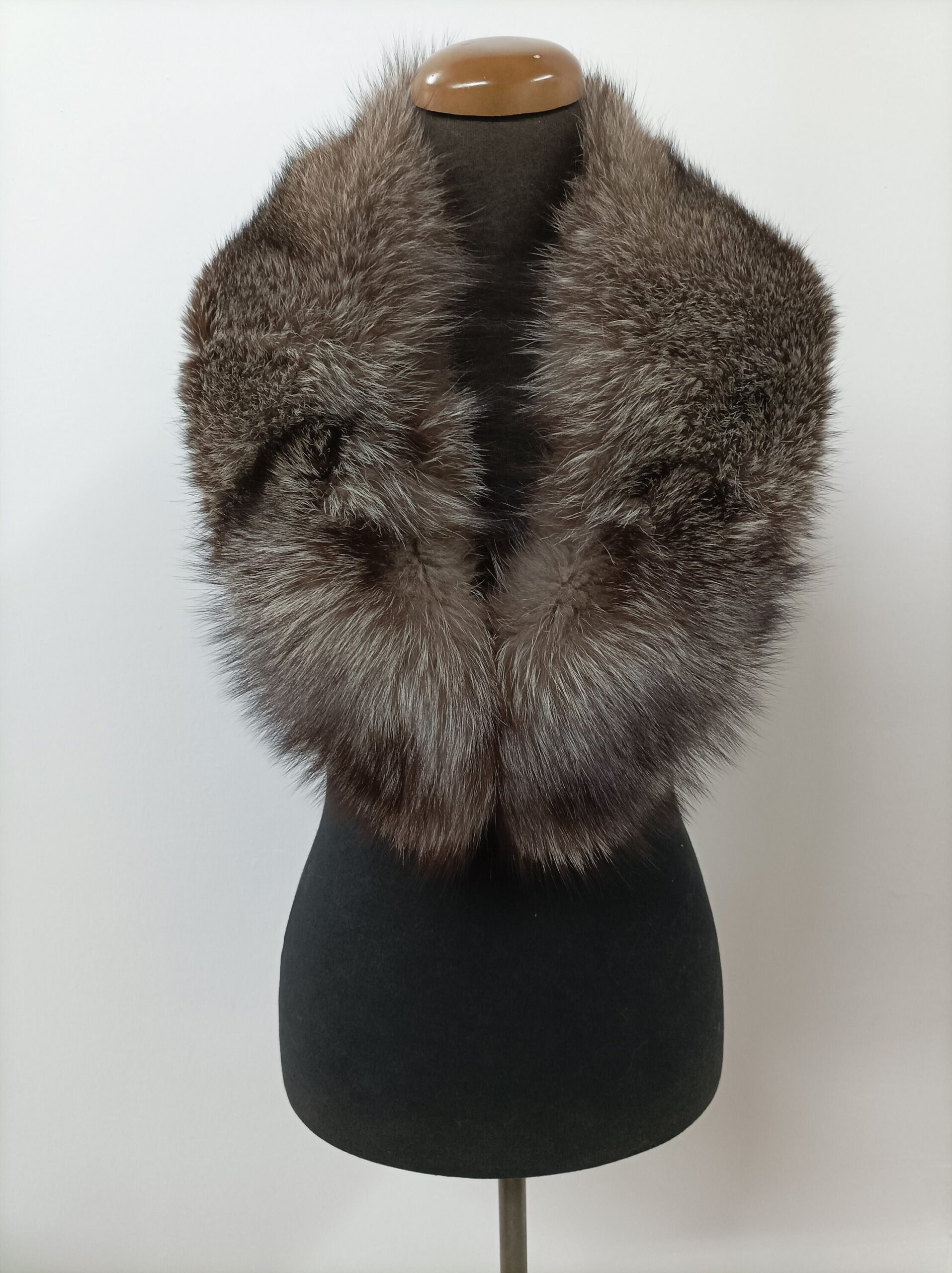 Fur collar,fox high quality fur collar silver and brown color, coat winter accessories