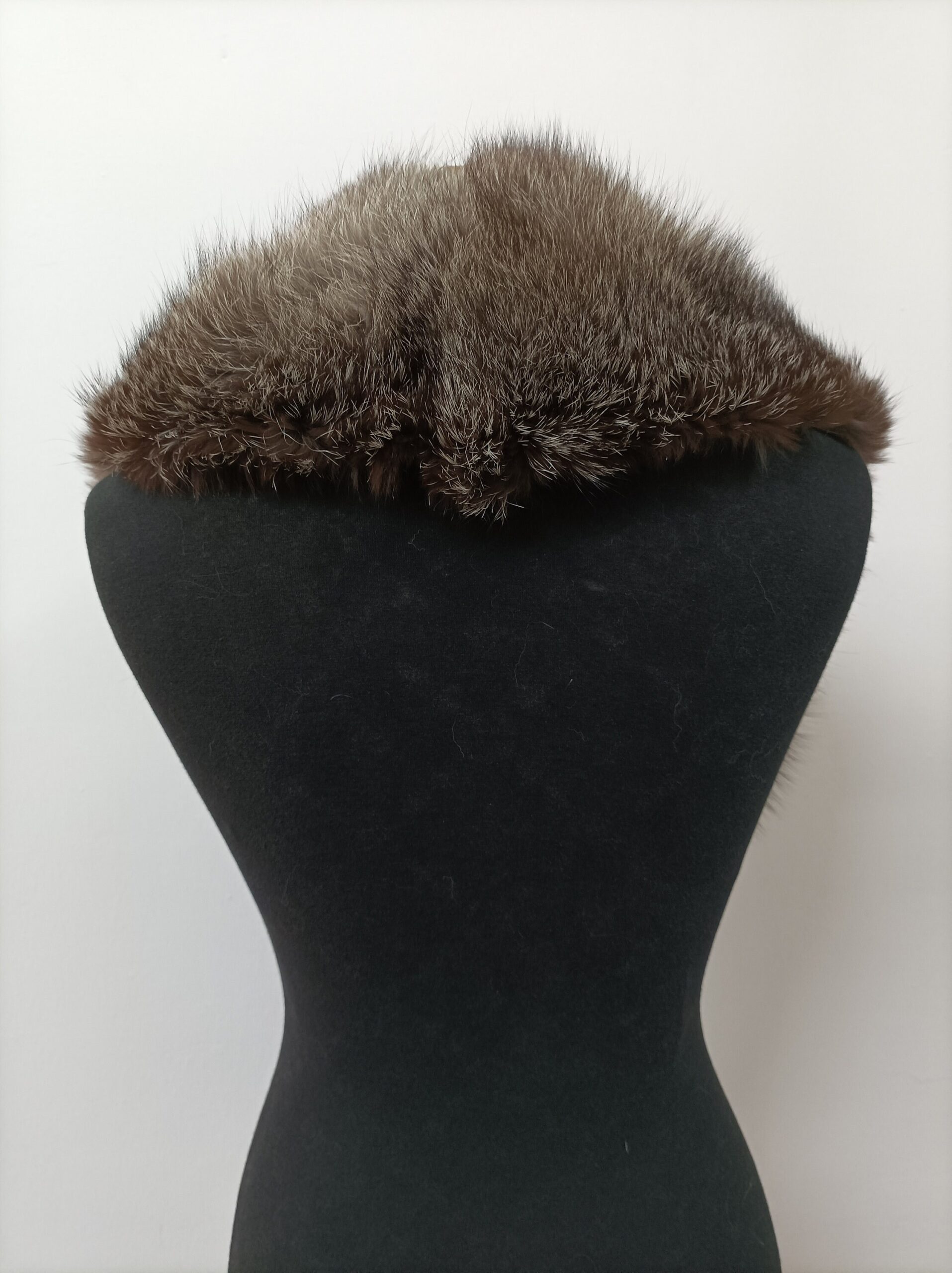 Fur collar,fox high quality fur collar silver and brown color, coat winter accessories - Image 3