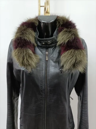 Real Fox hood trim, fur collar, multicolor fox fur hood trim, fur scarf.