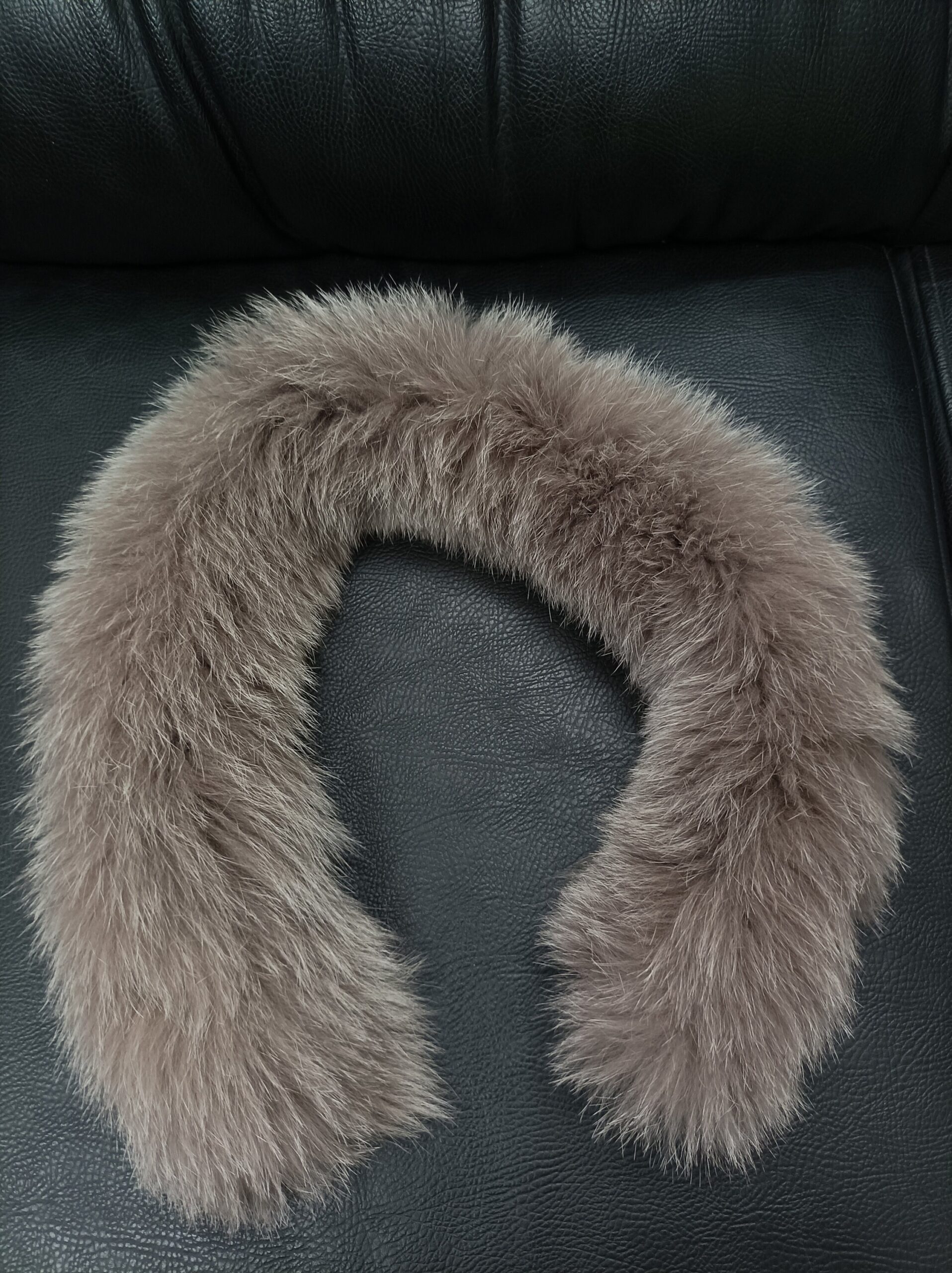Real Fox hood trim, fur collar, fox fur hood trim, fur scarf. - Image 3