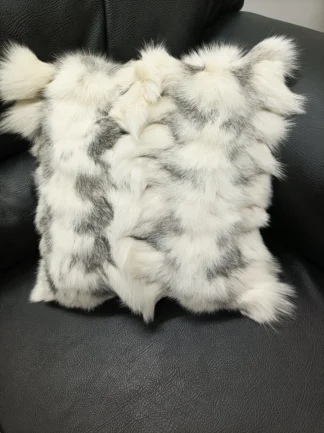 Fur pillowcases,Real  fox fur pillow ,natural color, Home warmer