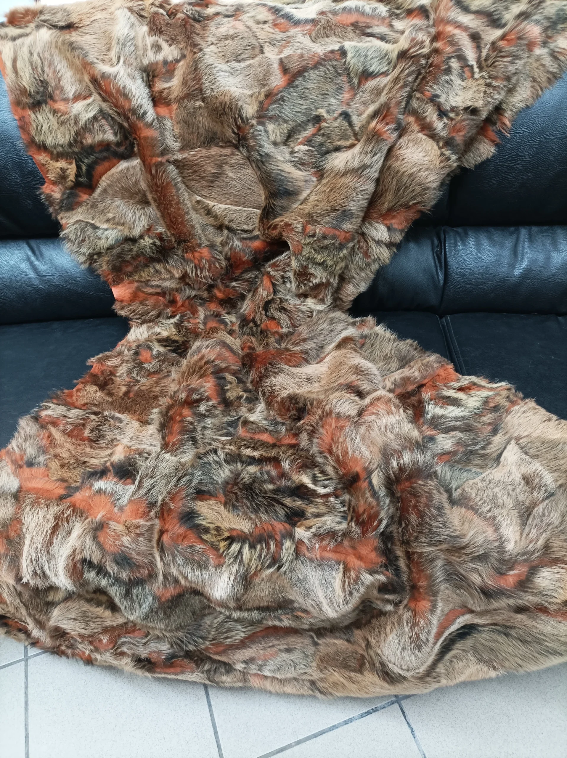 Real Sheep fur Toskana , soft fur for floor rug. Genuine sofa cover,Living room rug - Image 6