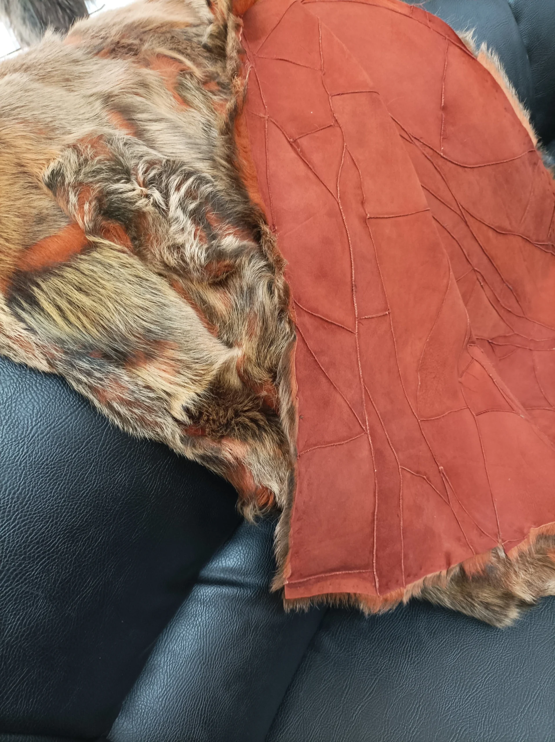 Real Sheep fur Toskana , soft fur for floor rug. Genuine sofa cover,Living room rug - Image 8