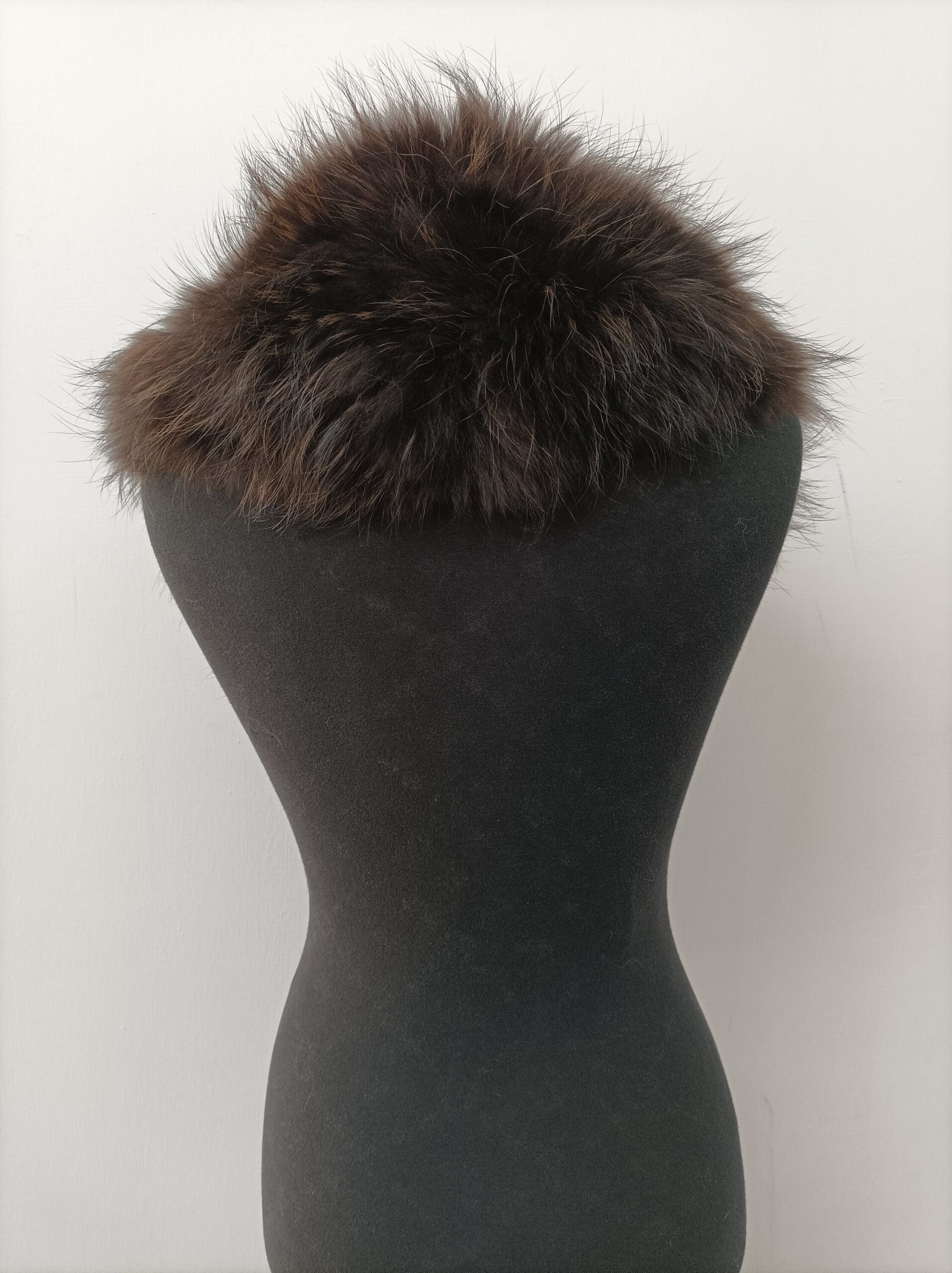 Finn Raccoon Fur Collar, Winter Coat Accessory, Brown - Image 3