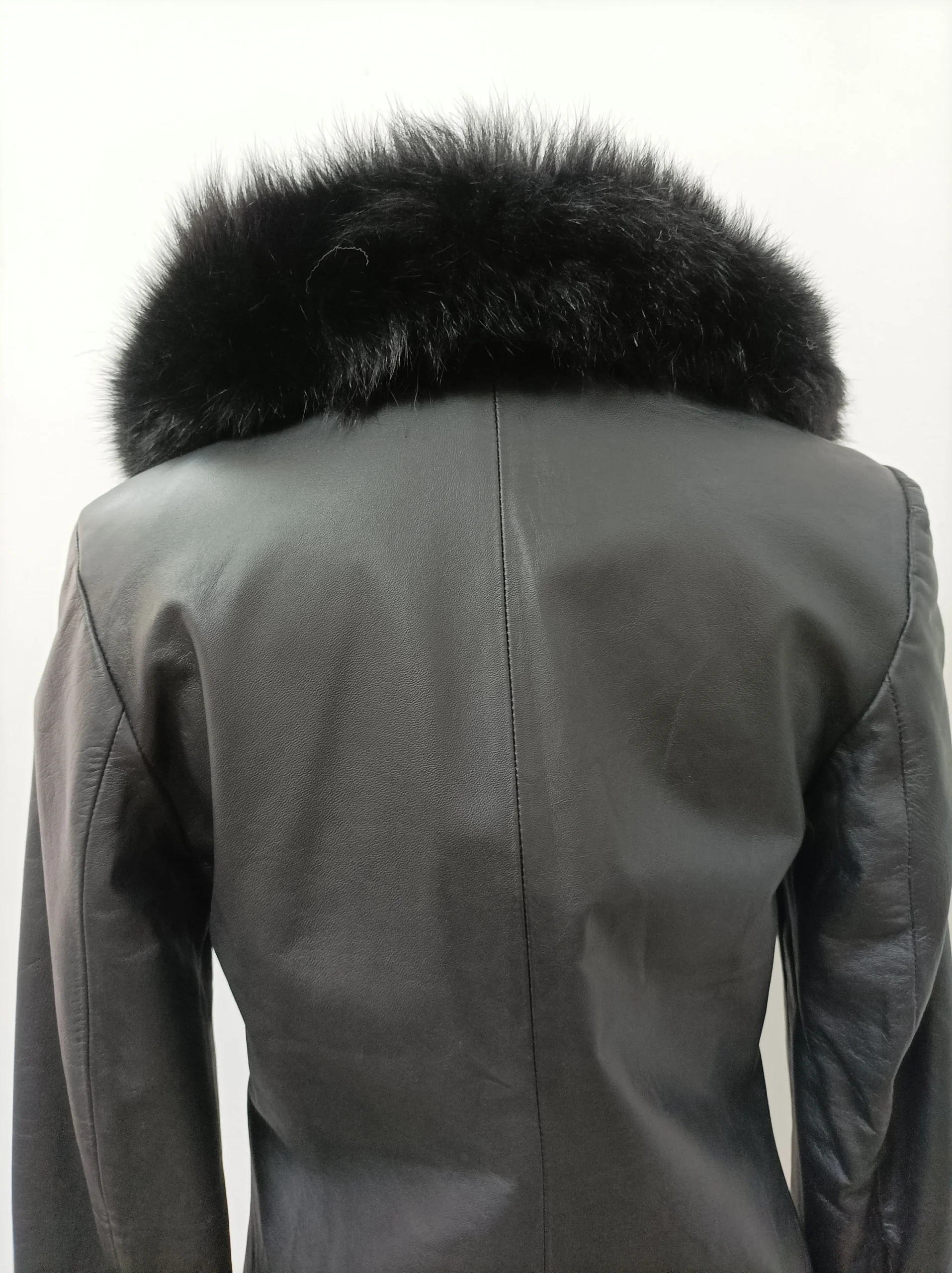 Fur trim for hood,Real Fox hood trim, black color fox fur hood trim, fur strips accessories for jackets and coats/ unisex mens womans - Image 2
