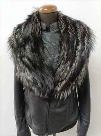 Fur collar, fox high quality fur collar silver brown color, real fur scarf,coat winter accessories