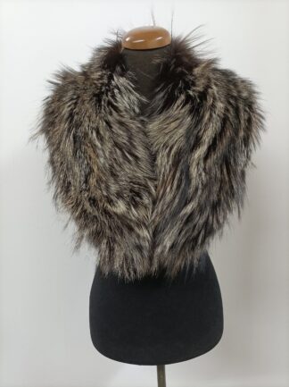 Real Fox Fur Collar: Brown & Golden Winter Coat Accessory