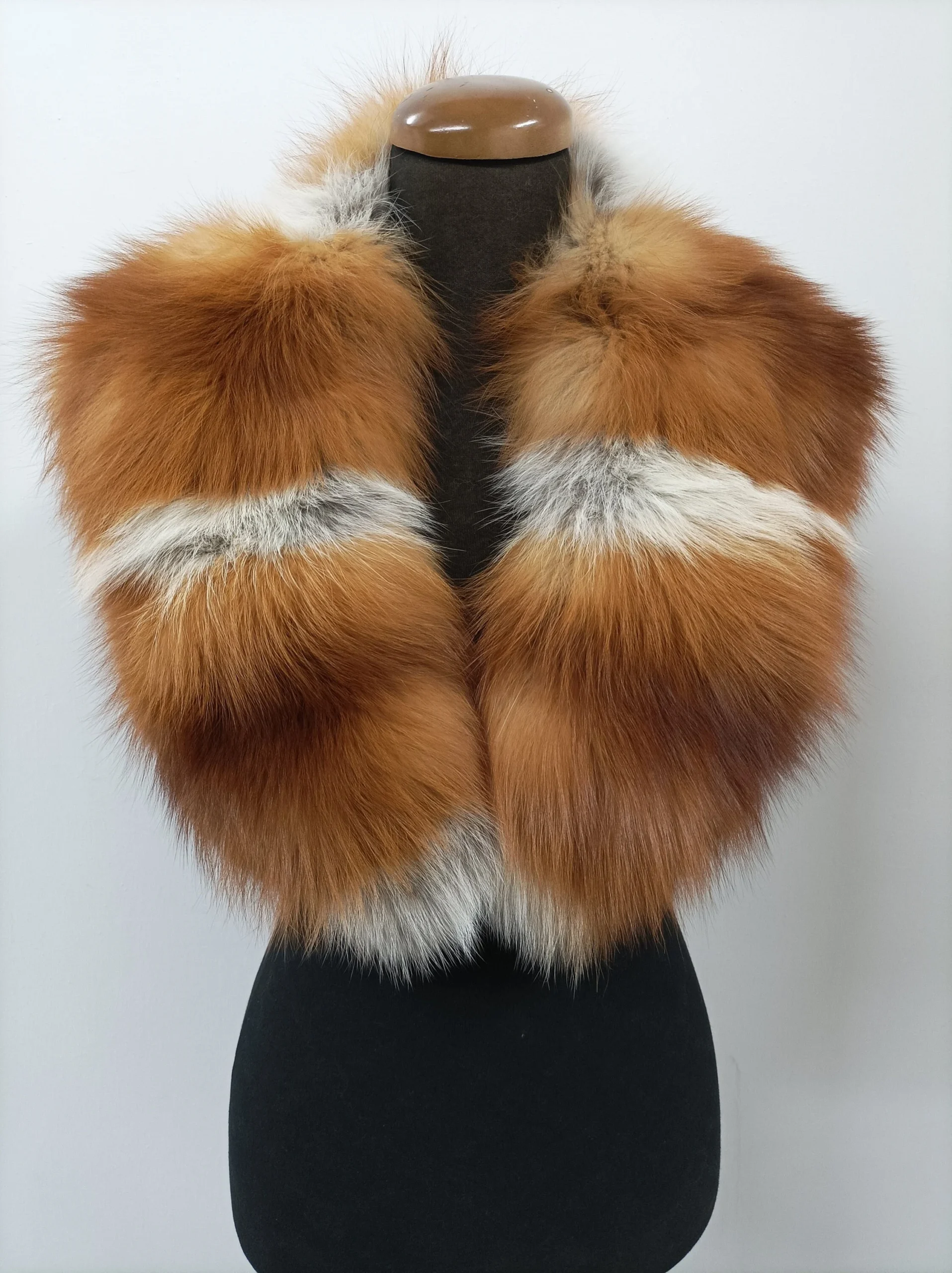 Real Fox Fur Collar: Natural Winter Coat Accessory