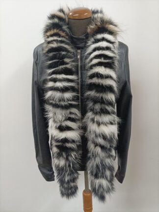 Multicolor Fox Fur Scarf: Long, Fluffy, Warm Winter Wear