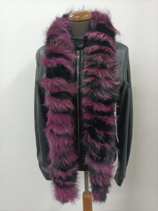 Multicolor Fox Fur Scarf: Long & Fluffy Winter Neck Warmer