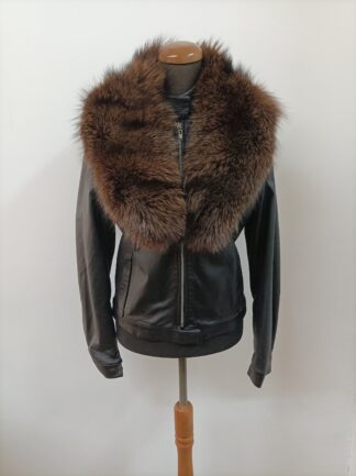 Real Fox Fur Collar: Brown Winter Coat Accessory