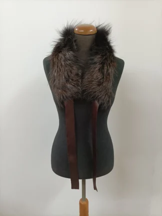 Brown Fox Fur Collar: Winter Coat Accessory
