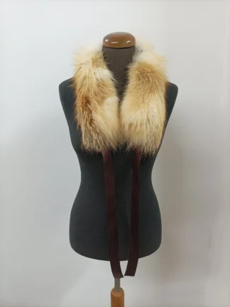 Natural Fox Fur Collar: Winter Coat Accessory (70cm)