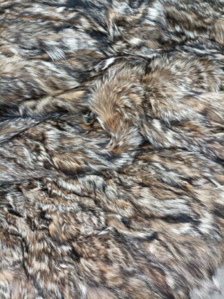 Real Coyote  fur blanket throw ,natural color, Home warmer