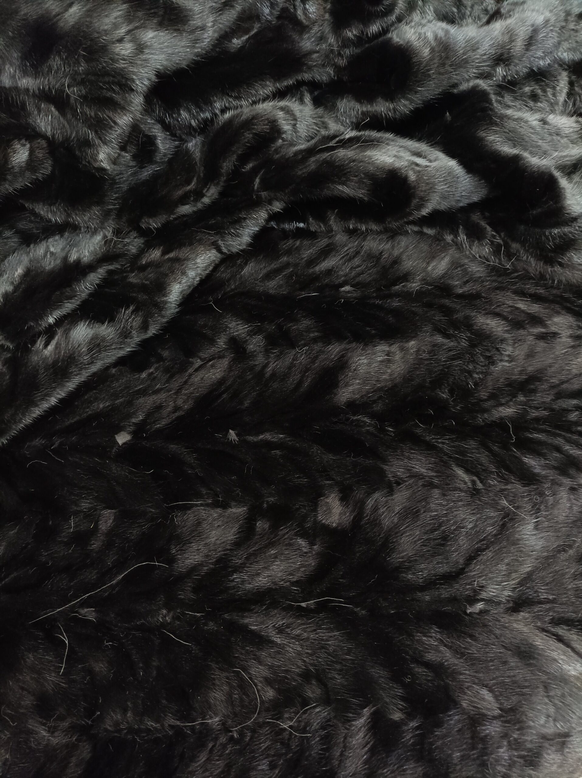 Real Mink Fur Blanket Throw: Black Home Warmer - Image 3