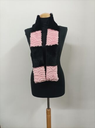 Multicolor Rabbit Fur Scarf: Unisex Winter Accessory