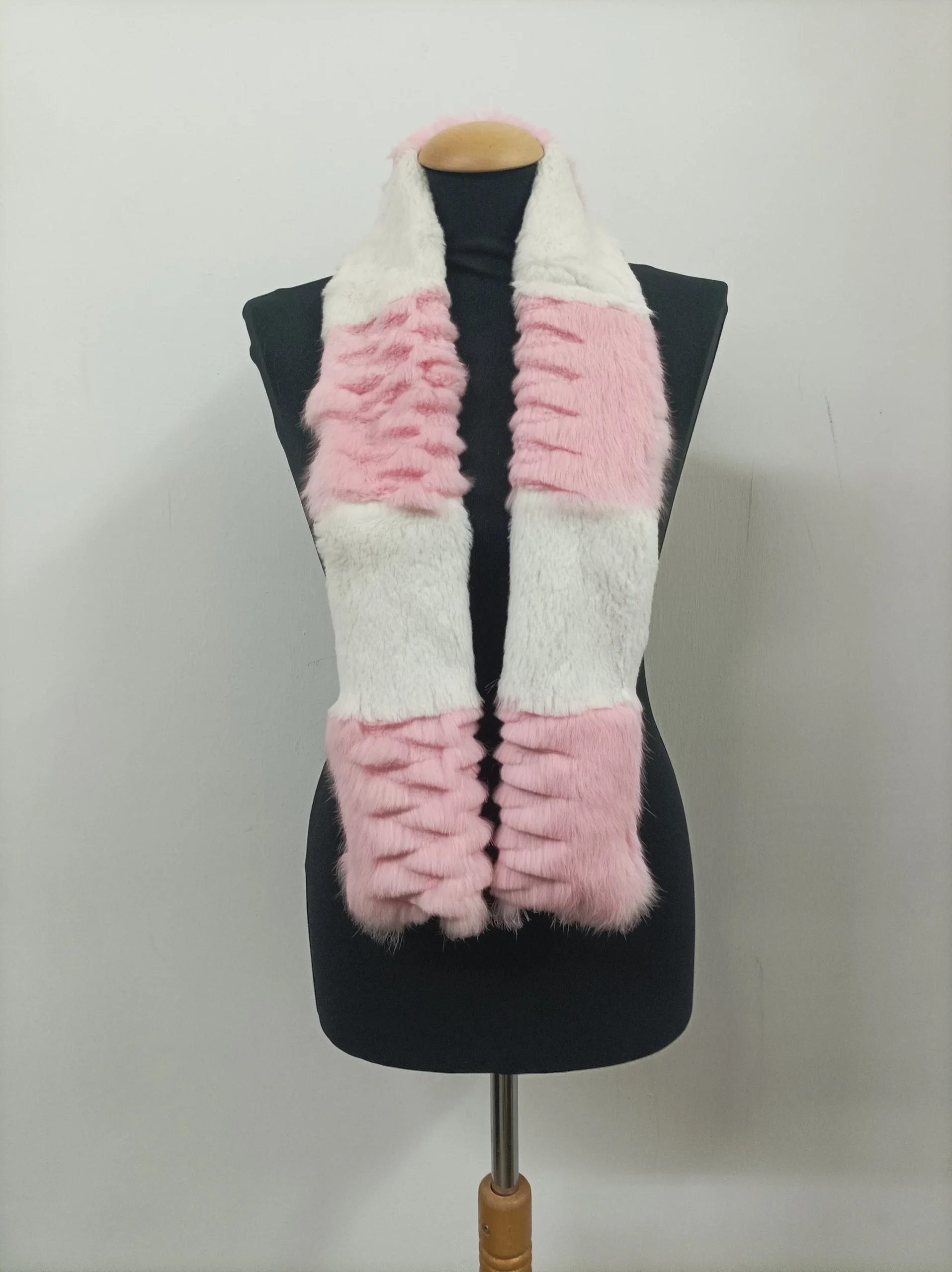 Multicolor Rabbit Fur Scarf: Winter Neck Warmer - Image 4