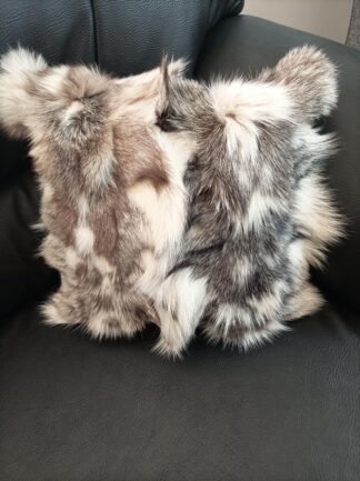 Real  fox fur pillow ,natural 2 colors, Home warmer