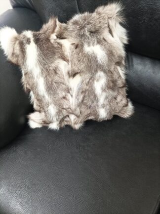 Real  Fox fur pillow , natural color,Home warmer