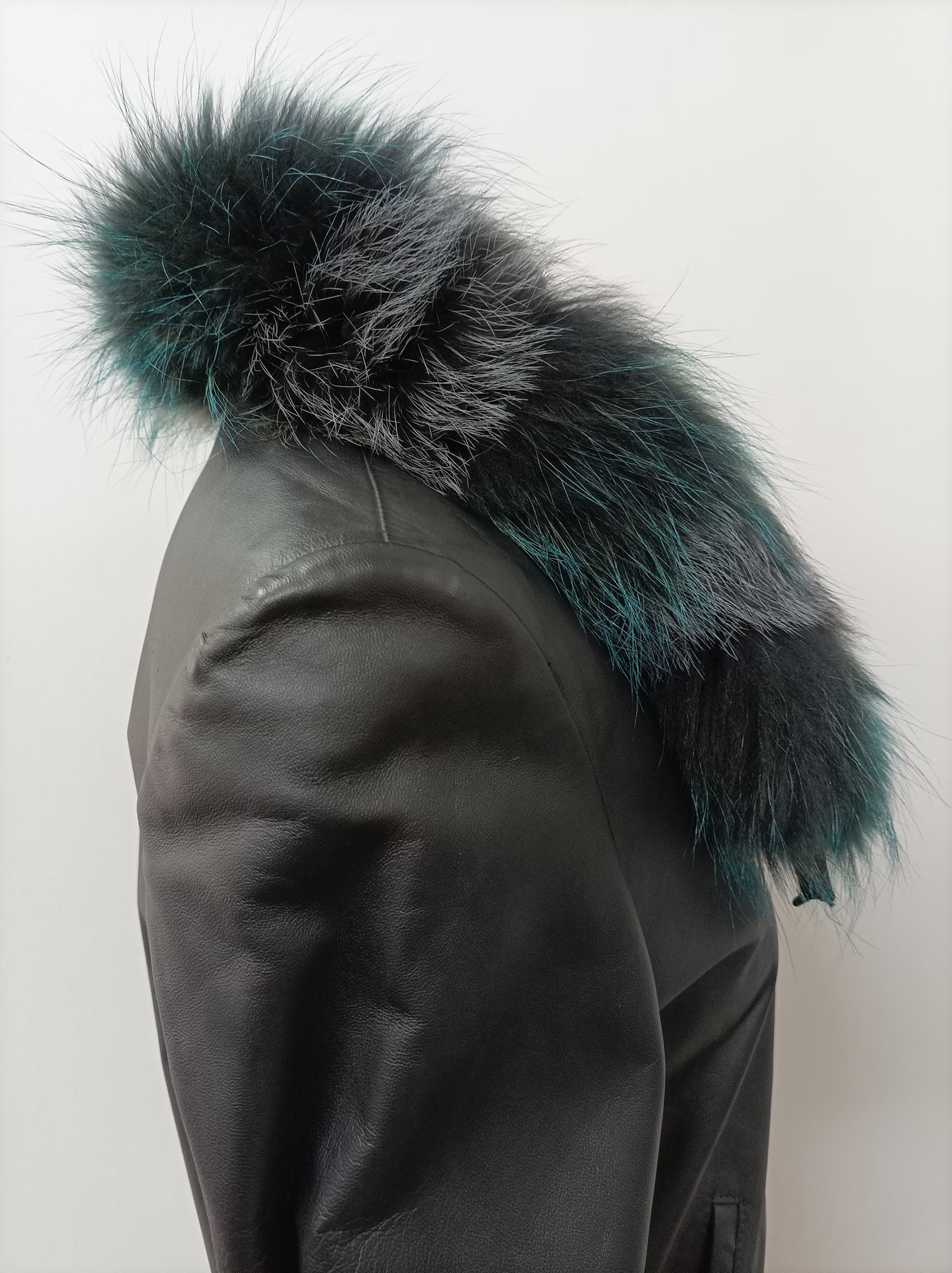 Real Fox hood trim, fur collar, multicolor fox fur hood trim, fur scarf. - Image 3
