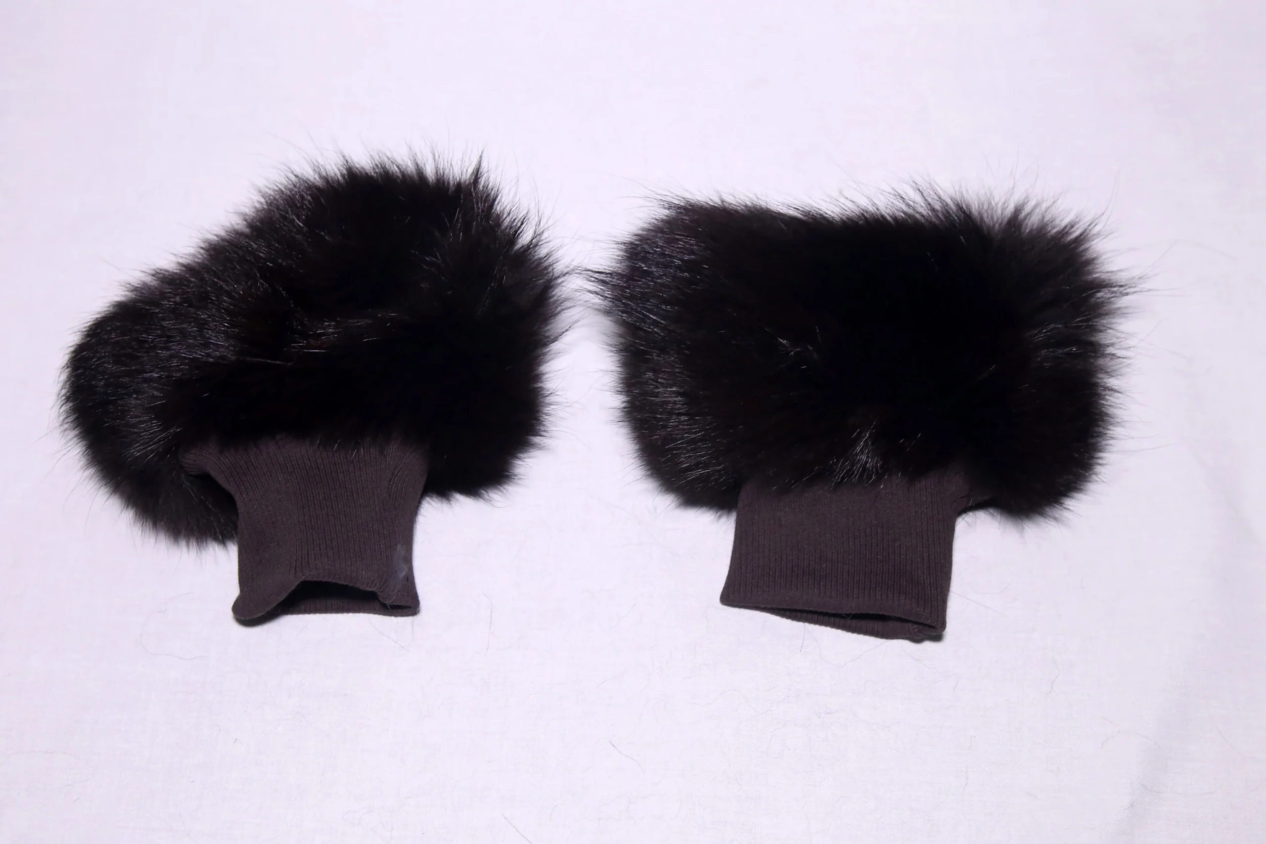 Real Fur brown Fox cuffs with elastic on top/ Winter accessories - Image 2