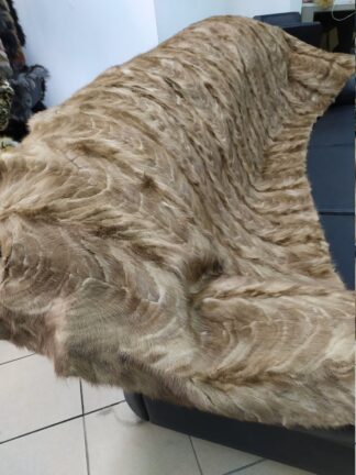 Real Mink fur blanket throw pastel color, Home warmer