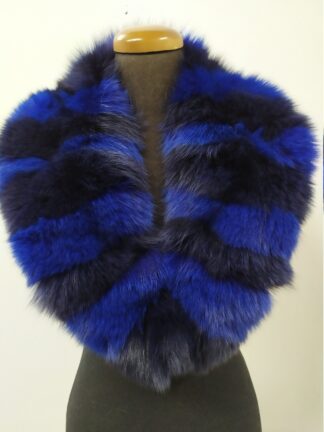 Two-Tone Fox Fur Collar, Winter Coat Accessory