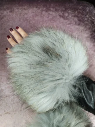 Real Fur  Finn Raccoon cuffs with elastic on top/ Winter accessories