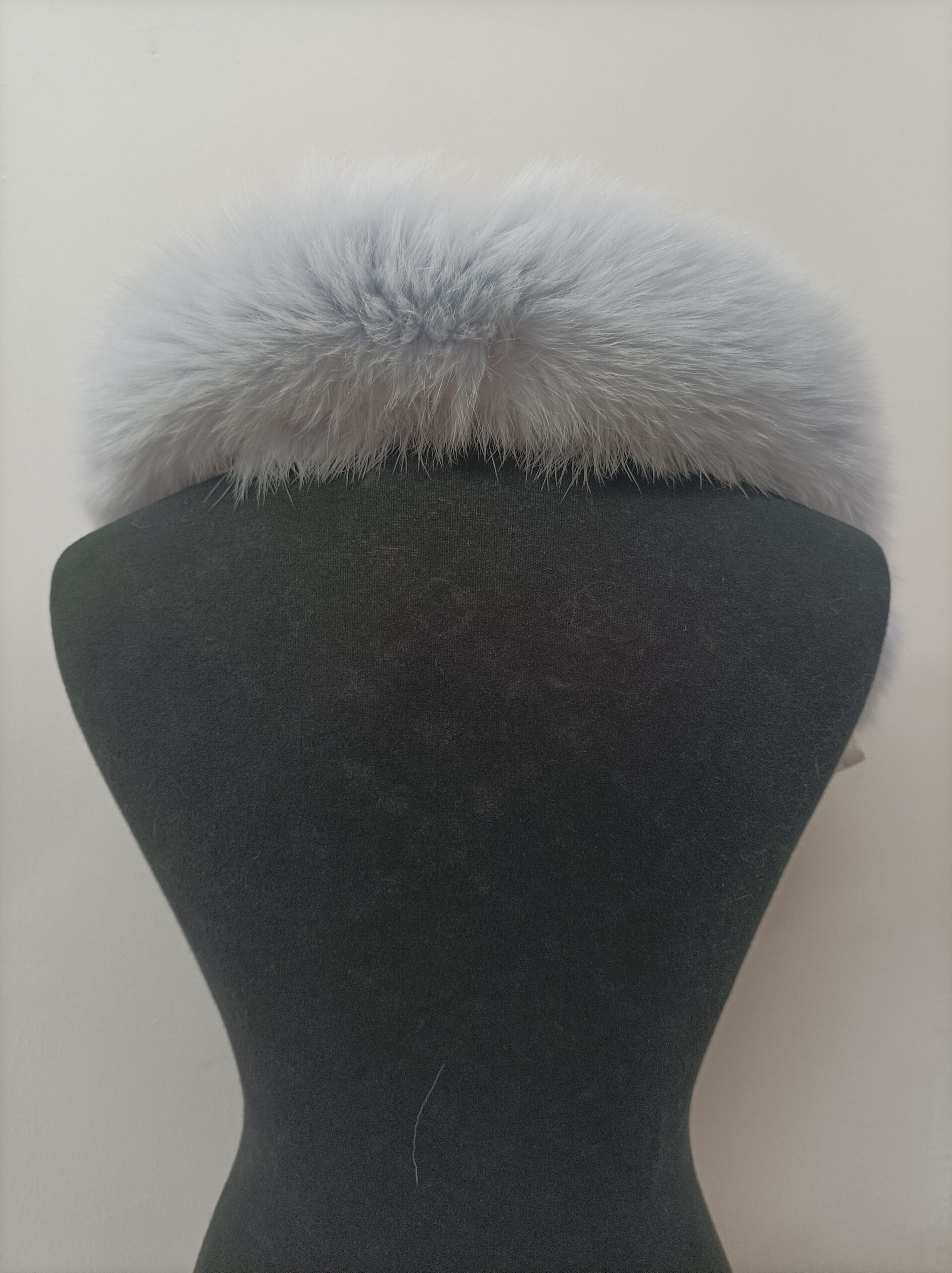 Fur hood trim, real fox hood trim, fur collar, light color of the sky, fox fur hood trim, fur scarf. - Image 3