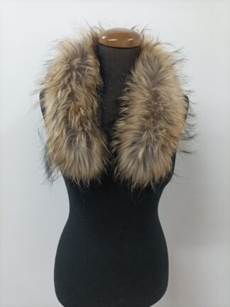 Fur hood trim, real finn raccoon hood trim,natural color, fur collar,  fur hood trim, fur scarf.