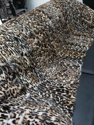 Real Rabbit fur blanket throw Leopar, Home warmer