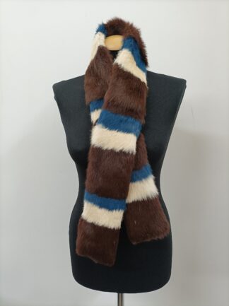 Rabbit Fur Scarf: Unisex Winter Warm Accessory