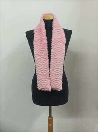 Pink Rabbit Fur Scarf: Winter Neck Warmer