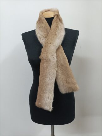 Rabbit Fur Scarf: Unisex Winter Neck Warmer
