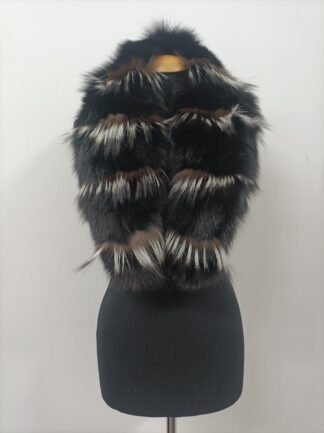 Real Fox Fur Collar: Winter Coat Accessory (110cm)