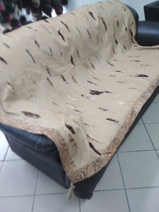 Leather blanket, beige sofa throw cover, Couch throws.