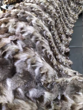 Real Finn raccoon fur blanket, Home warmer