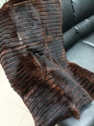 Real Rabbit fur shorn with patterns blanket throw, Home warmer
