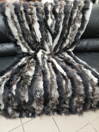 Real Fur Blanket: Finn Raccoon, Silver Fox & Rex Rabbit Throw