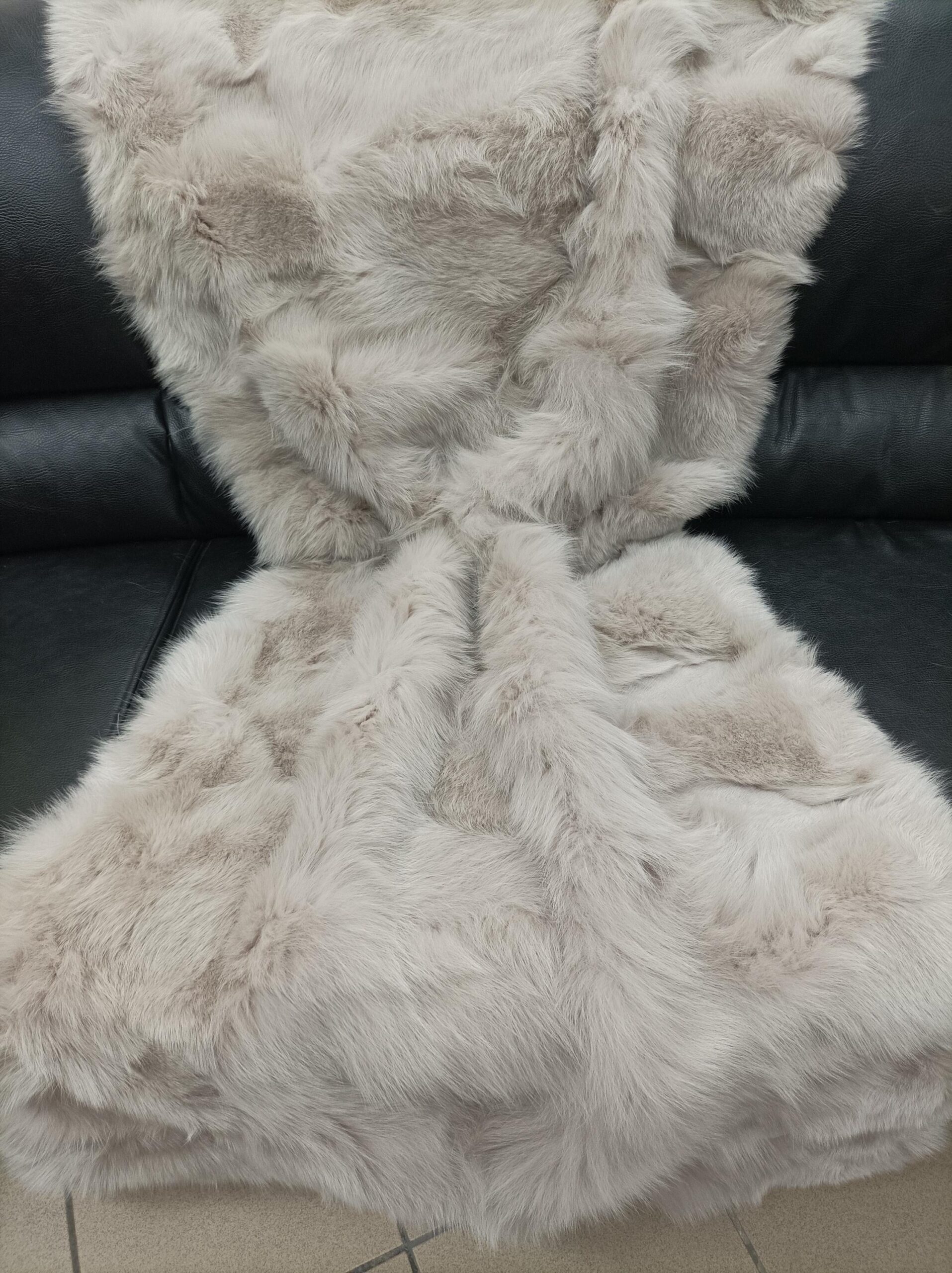 Real Fox Fur Blanket Throw: Soft Home Warmer - Image 2