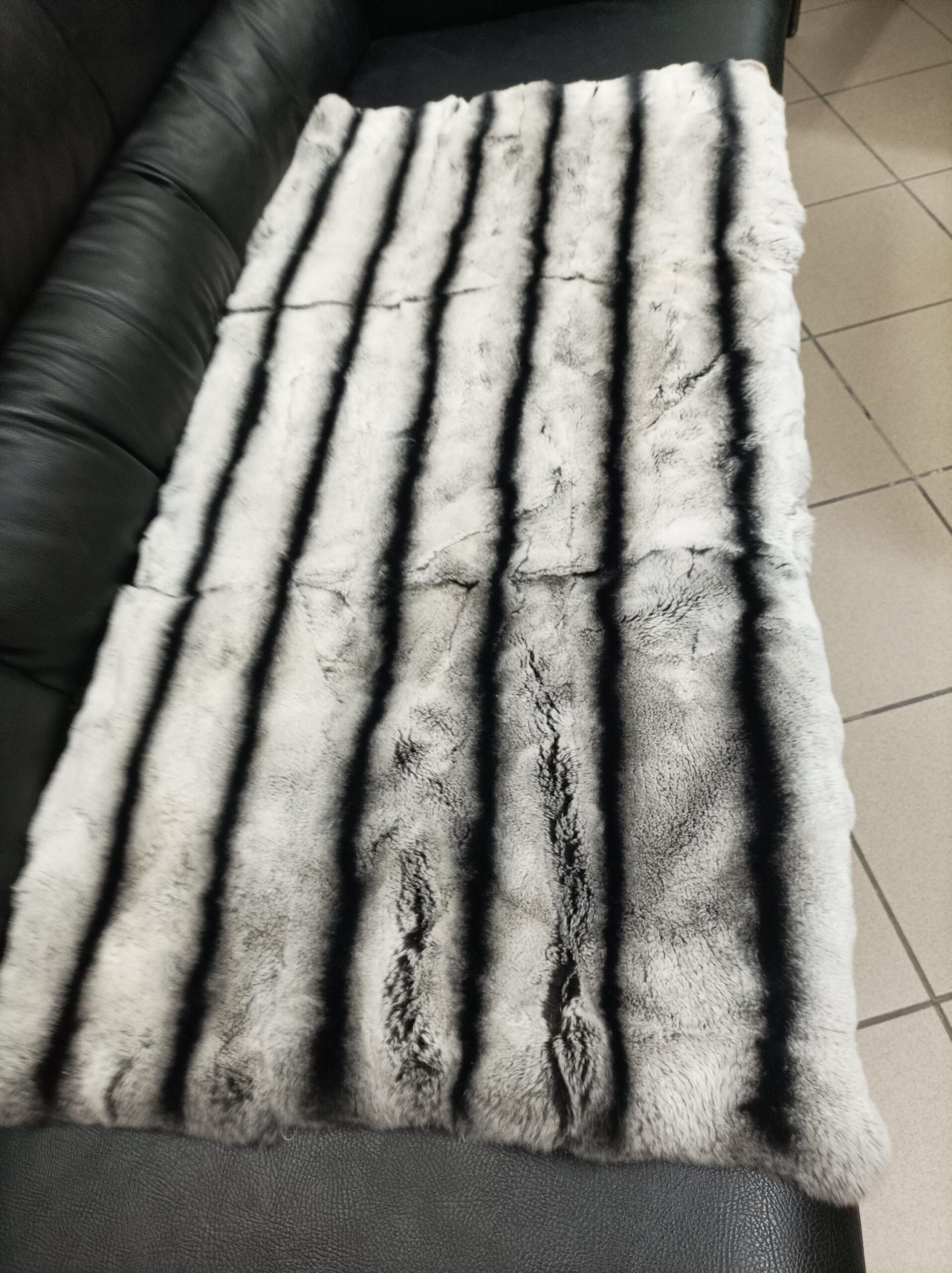 Real Rex Rabbit fur blanket throw, Home warmer - Image 2